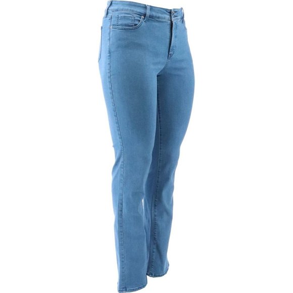 NWT NYDJ MARILYN STRAIGHT-LEG JEANS DOUBLE BUTTON MINA MINA 22WP (WOMEN PETITE) - Picture 8 of 13